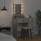 vidaXL - Kaptafel - met - LED-verlichting - Betonnen - Grijs - 50x41x140 - cm