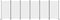 vidaXL - Kamerscherm - met - 6 - panelen - 520x180 - cm - stof - wit