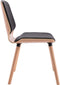 vidaXL - Eetkamerstoelen - 2 - st - kunstleer - zwart