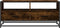 vidaXL - Salontafel - 100x50x45 - cm - bewerkt - hout - en - metaal - gerookt - eiken