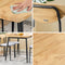 SoBuy OGT52-N - Eettafelset 5-delig - Compacte Keukentafel met 4 Stoelen - Natuur (5-delig)