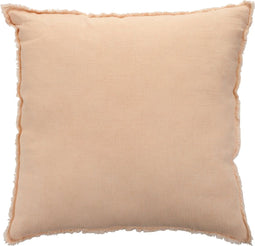 J-Line kussen Stonewashed - linnen - lichtroze