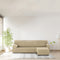 Hoes voor chaise longue met korte armleuning rechts Eysa THOR Beige 110 x 110 x 310 cm