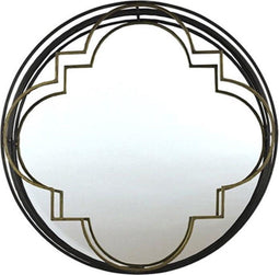 Non-branded Wandspiegel Dionne 80,5 X 9,5 Cm Staal/nikkel Zwart