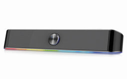 Ewent RGB Gaming SoundBar - Bluetooth - 2.0 kanaals - 6W RMS - Hoogte 67mm