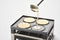 Solis Raclette & Pizza Grill - Gourmetstel 4 Personen - Grillen Raclette Mini-Pizza's - RVS Zilver