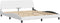vidaXL - Bedframe - met - hoofdbord - kunstleer - wit - 180x200 - cm