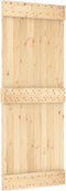 vidaXL - Schuifdeur - met - beslag - 80x210 - cm - massief - grenenhout