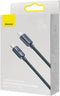 Baseus Crystal Series USB-C naar Lightning Kabel 20W 1.2M Zwart