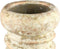 PTMD Zero Cream Cement Pot Swirl Screw Round High L