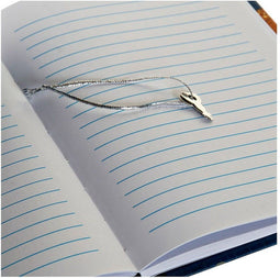 Dagboek met Accessoires DKD Home Decor Blauw (27 x 4.3 x 17.5 cm)