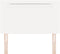 vidaXL - Hoofdbord - Eenvoudig - Ontwerp - Wit - 90 - cm - Faux - Leer