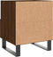 vidaXL - Nachtkastje - 40x35x47,5 - cm - bewerkt - hout - bruin - eikenkleur