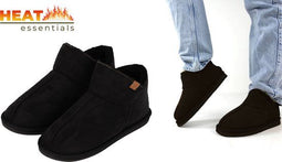 45/46 Black Heat Essentials Heren Suede Huis Sloffen