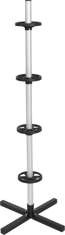 tectake® Aluminium Velgenboom - Velgenstandaard - Opslag voor 4 Banden tot 295mm / 20 Inch - Grijs
