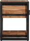 vidaXL - Nachtkastje - 30x30x40 - cm - Massief - Acaciahout