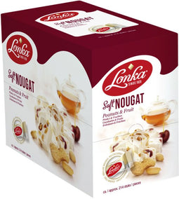 Lonka - Nougat lonka pinda vrucht doos 214 stuks