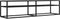 vidaXL - Tv-meubel - 160x40x40,5 - cm - gehard - glas - zwartmarmerkleurig