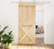 vidaXL - Schuifdeur - met - beslag - 85x210 - cm - massief - grenenhout