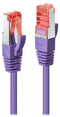 LINDY 47826 RJ45 Netwerkkabel, patchkabel CAT 6 S/FTP 5.00 m Violet 1 stuk(s)