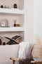 JENS Living Boekenstandaard - Boekenhouder - MDF - 33 x 29 x 19,5 cm - Zwart