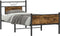 vidaXL - Bedframe - zonder - matras - hout - gerookt - eikenkleurig - 90x190 - cm
