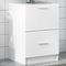 vidaXL - Wastafelkast - 40x37x59 - cm - bewerkt - hout - wit