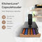 KitchenLove Capsulehouder Nespresso - Cuphouder - 60 Cups - Zwart RVS met Bamboe Hout