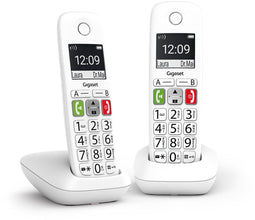 Gigaset E290 - Dect-telefoon - 2 handsets - Wit (2 stuks)