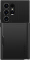 Spigen Slim Armor CS - Soft case - Versterkte valbescherming met pasjesvak - Zwart
