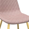 vidaXL - Eetkamerstoelen - 2 - st - fluweel - roze