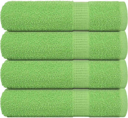 vidaXL - Douchehanddoeken - 4 - st - 70x140 - cm - 360 - g/m² - 100% - katoen - appelgroen