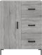 vidaXL - Dressoir - 69,5x34x90 - cm - bewerkt - hout - grijs - sonoma - eikenkleurig