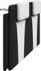 vidaXL - Hoofdbordkussen - 200 - cm - kunstleer - zwart - en - wit