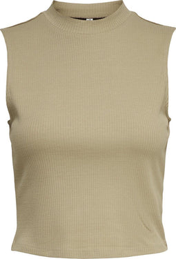 ONLY ONLLINEA LIFE S/L TOP JRS - Cropped Top - Mouwloos - Opstaande Hals - Maat XL
