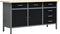 vidaXL - Werkbank - 160x60x85 - cm - staal - zwart