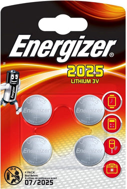 Energizer CR2025 - Lithium Batterij - 3V - 4-Pack
