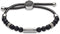 Diesel Beads - Kralenarmband - Zwart agaat - Zwart (Lengte: 16.50-25.00cm)