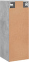 vidaXL - Wandkast - 34,5x34x90 - cm - bewerkt - hout - betongrijs