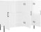 vidaXL - Dressoir - 90x34x80 - cm - bewerkt - hout - hoogglans - wit