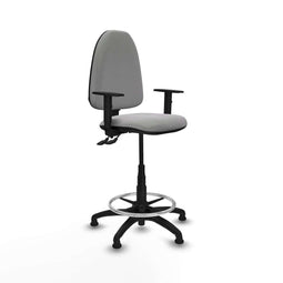 Piqueras y Crespo B1D01RT - Bureaustoel - Hoogteverstelbaar met armleuning - Lichtgrijs