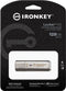 Kingston IronKey Locker+ 50 - USB Stick 128GB - AES-hardwarematige versleuteling - Zilver