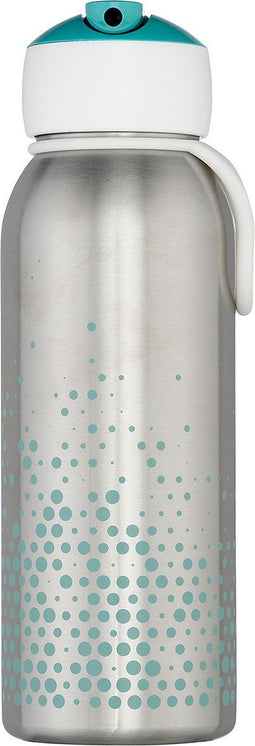 Mepal isoleerfles flip-up Campus – 350 ml – 12 uur koud / 9 uur warm – Drinkfles met rietje voor kinderen – Turqouise