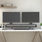vidaXL - Monitorstandaard - 100x27x14 - cm - massief - grenenhout - grijs