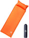 vidaXL - Kampeermatras - met - kussen - zelfopblazend - 1-persoons - oranje
