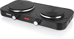 Tristar KP-6152 - Elektrische kookplaat 2500W - 2 Kookzones - Veilig en compact - Zwart