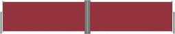 vidaXL - Windscherm - uittrekbaar - 117x600 - cm - rood