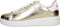 Guess Rockies8 - Lage Dames Sneakers - Rode details - Platinum