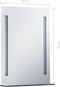 vidaXL - Badkamerspiegel - LED - met - schap - 50x70 - cm