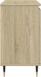 vidaXL - Badkamerkast - 58x33x60 - cm - bewerkt - hout - sonoma - eikenkleurig